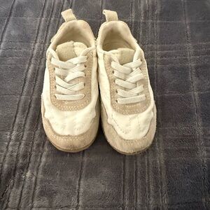 Zara Baby Cream and Tan Sneakers